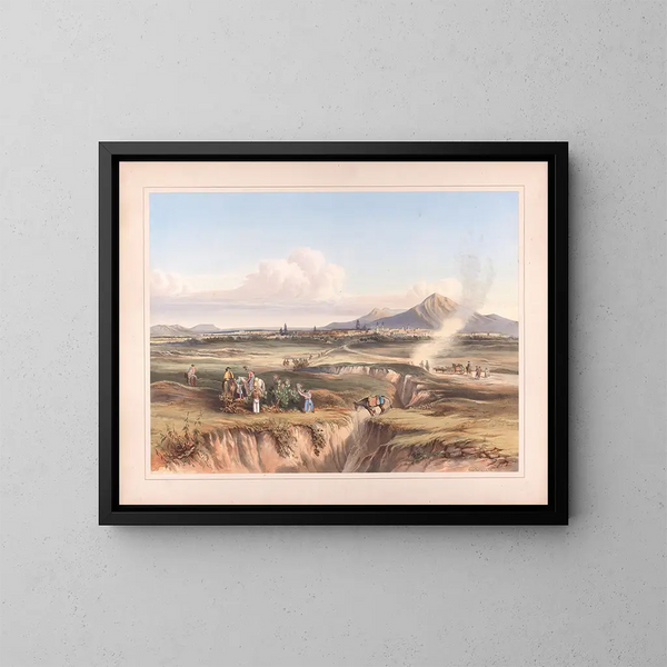 Vues d'Égerton au Mexique Pl01 - Daniel Thomas Egerton — framed artwork on a wall