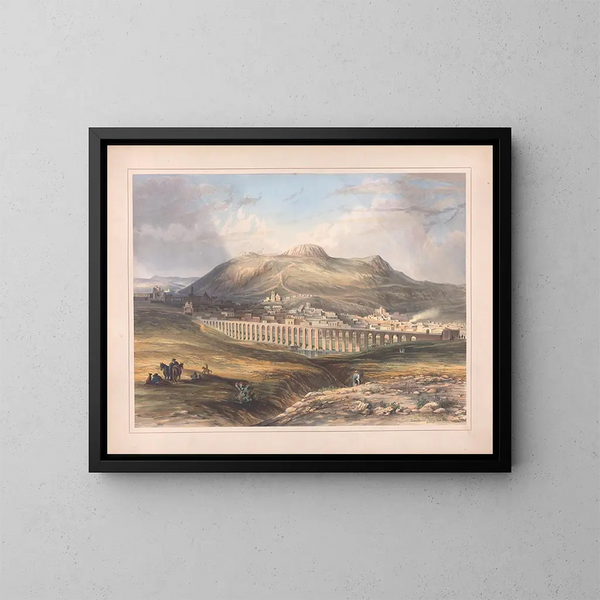 Views of Egerton in Mexico Pl04 - Daniel Thomas Egerton — framed artwork on a wall