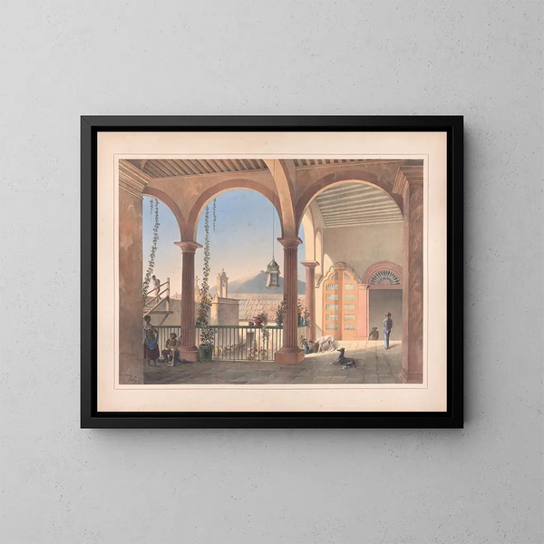Views of Egerton in Mexico Pl05 - Daniel Thomas Egerton — framed artwork on a wall