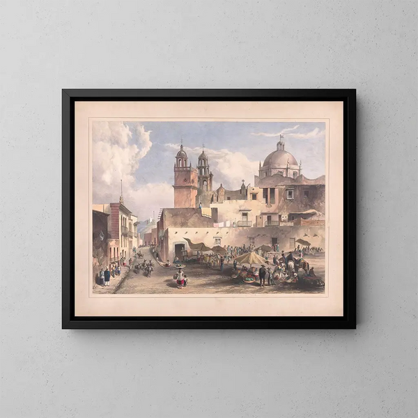 Vues d'Égerton au Mexique Pl09 - Daniel Thomas Egerton — framed artwork on a wall