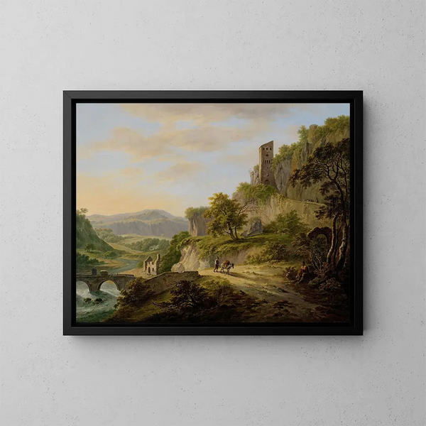 View of Civita Castellana - Daniël Dupré — framed artwork on a wall