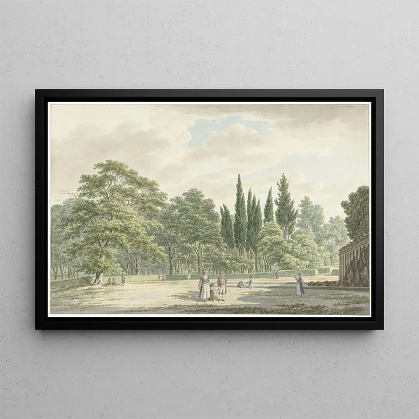 Danil Dupr - Wandelaars op een terras van de Villa Conti te Frascati.webp