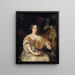 Sara Pottey 1651-1705 echtgenote van Johan van Bochoven - Daniël Haringh — ingelijst kunstwerk aan de muur