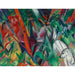 Reproductie van het schilderij In de regen - Franz Marc