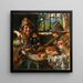 In the tavern - Vincenzo Irolli — framed artwork on a wall