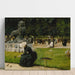 Reproductie van het schilderij In de Tuin van het Luxembourg - Charles Courtney Curran