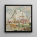 in de haven van Svolvaer, studie van de Lofoten - Anna Boberg — ingelijst kunstwerk aan de muur