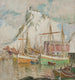 in de haven van Svolvaer, studie van de Lofoten - Anna Boberg — weergave van het kunstwerk