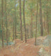 In de dennenbomen - Emil Carlsen — weergave van het kunstwerk