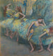 Reproductie van het schilderij van balletdansers achter de schermen - Edgar Degas