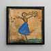 Danseuse avec jupe bleue - Egon Schiele — ingelijst kunstwerk aan de muur