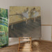 Reproductie van het schilderij Dansende ballerina's aan de bar - Edgar Degas