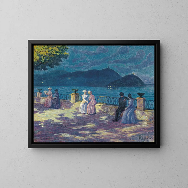 La nuit de la Concha - Darío de Regoyos — framed artwork on a wall