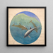 Dolphin Jumping Painting - Niels Skovgaard — framed artwork on a wall