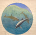 Dolphin Jumping Painting - Niels Skovgaard — artwork view