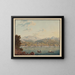 Uitzicht op de stad Lugano - David Alois Schmid — ingelijst kunstwerk aan de muur