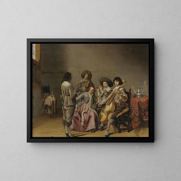 Musical entertainment - David Bailly — framed artwork on a wall