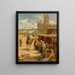 Een markt in Caïro - David Bates — ingelijst kunstwerk aan de muur