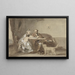 L'heure du café - David Bles — framed artwork on a wall