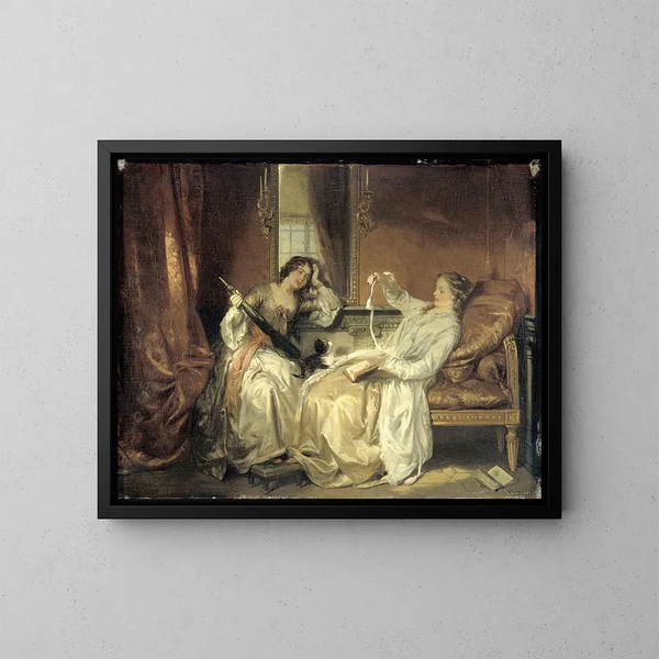 La Conversation - David Bles — framed artwork on a wall