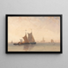 Morning in Antwerp - David Cox — framed artwork on a wall