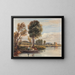 op de Theems - David Cox — ingelijst kunstwerk aan de muur