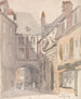 Place Saint-Barthélemy Rouen - David Cox — weergave van het kunstwerk