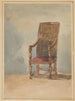 Study of an Antique Armchair - David Cox — artwork view