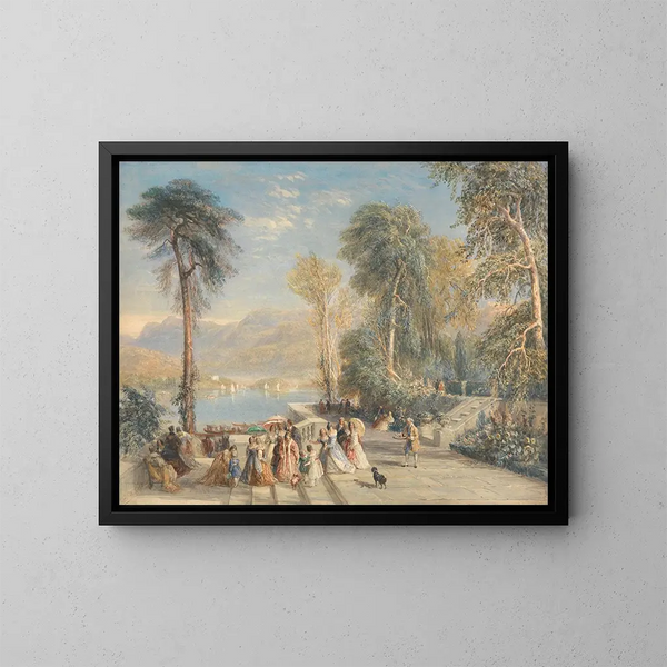 Windermere tijdens de zeilrace - David Cox — ingelijst kunstwerk aan de muur