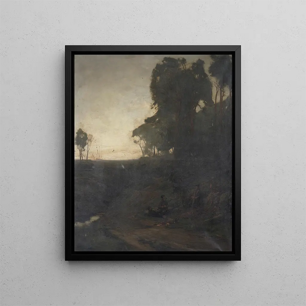 In afwachting van de duisternis - David Farquharson — ingelijst kunstwerk aan de muur