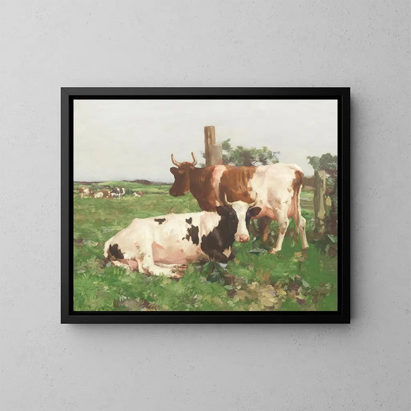 Ayrshire Cattle Painting - David Gauld — framed artwork on a wall