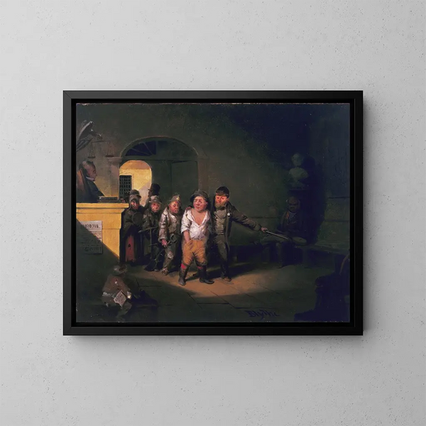 Justice - David Gilmour Blythe — framed artwork on a wall