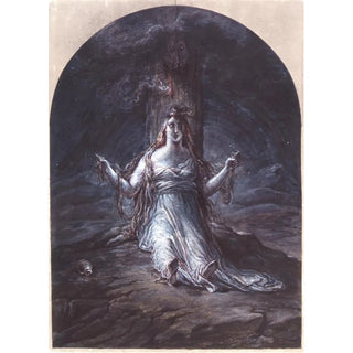 David Humbert de Superville - Mary Magdalene sitting at the foot of the cross.webp