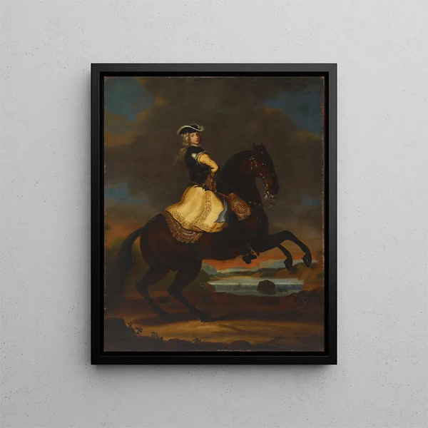 Charles XII, King of Sweden - David Klöcker Ehrenstrahl — framed artwork on a wall