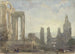 Ruïnes van de abdij van Arbroath in de avond - David Roberts — weergave van het kunstwerk