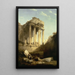 Baalbek Ruïnes van de Tempel van Bacchus - David Roberts — ingelijst kunstwerk aan de muur