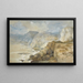 Cap Blanc, Libanon - David Roberts — ingelijst kunstwerk aan de muur