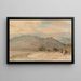 van Verafgelegen uitzicht op Sébaste, oude Samaria - David Roberts — ingelijst kunstwerk aan de muur