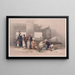 Ingang van de tempel van Amon in Thebe - David Roberts — ingelijst kunstwerk aan de muur