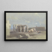 van een kolossale standbeeldfragment in het Memnonium Thebe - David Roberts — ingelijst kunstwerk aan de muur