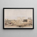 Groot kunstdruk van de grote benadering van de tempel van Philae, Nubië - David Roberts — ingelijst kunstwerk aan de muur