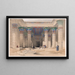 Groot portiek schilderij van de tempel van Philae, Nubië - David Roberts — ingelijst kunstwerk aan de muur