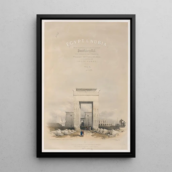 David Roberts - Great gateway leading to the Temple of Karnac Karnak Thebes Title vignette vol 2.webp
