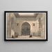 Interior painting of Sultan El Ghoree Mosque Masjid al-Ghuri - David Roberts — framed artwork on a wall