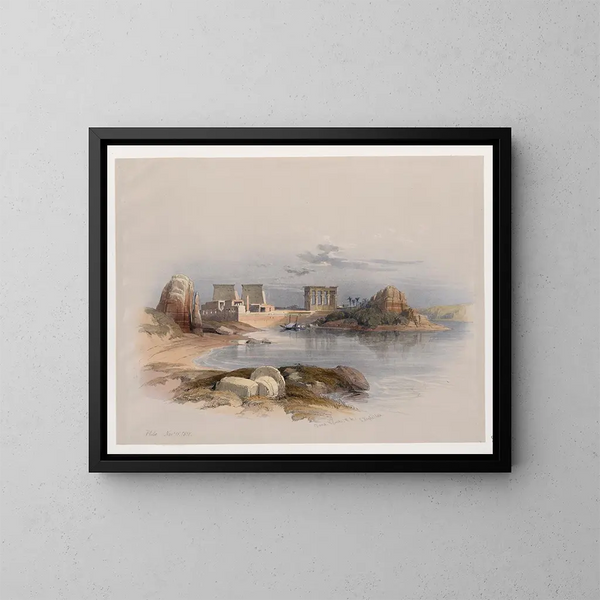 Phil 18 nov. 1838 - David Roberts — ingelijst kunstwerk aan de muur
