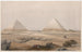 Piramides van Gizeh - David Roberts — weergave van het kunstwerk
