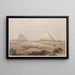 Piramides van Gizeh - David Roberts — ingelijst kunstwerk aan de muur