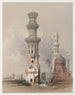 Moskeeën in puin in de woestijn ten westen van de Citadel - David Roberts — weergave van het kunstwerk
