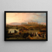 Ruïnes van de grote tempel van Karnak bij zonsondergang - David Roberts — ingelijst kunstwerk aan de muur