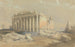 Het Tempel van Baalbek - David Roberts — weergave van het kunstwerk